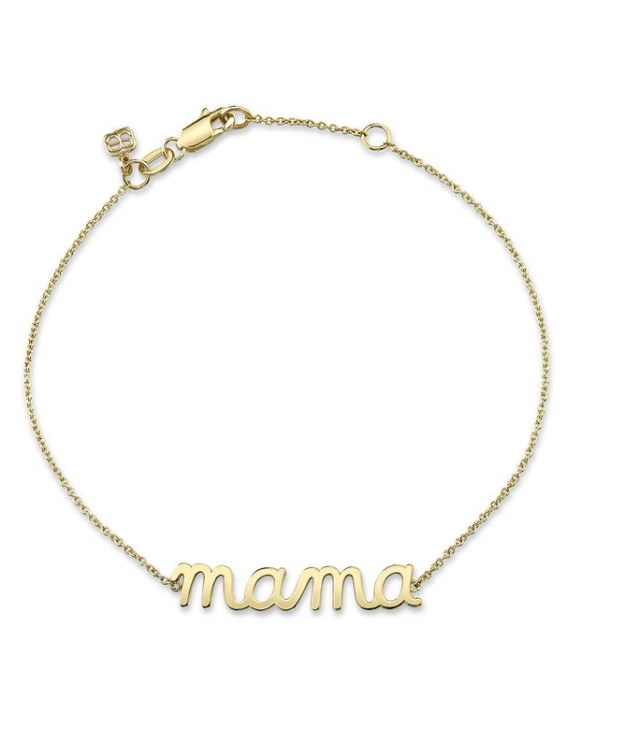 Pure Gold Mama Script Bracelet - Millo Jewelry
