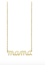Load image into Gallery viewer, Pure Gold Mama Script Necklace - Millo Jewelry