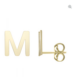 Load image into Gallery viewer, 14KT GOLD INITIAL STUD EARRING - Millo Jewelry