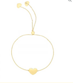 Load image into Gallery viewer, 14K Gold Heart Friendship Bracelet - Millo Jewelry
