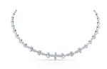 Load image into Gallery viewer, 14K WHITE GOLD DIAMOND LEAF NECKLACE - Millo Jewelry
