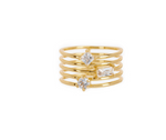 Load image into Gallery viewer, Triple Stone Stack Ring - Millo Jewelry