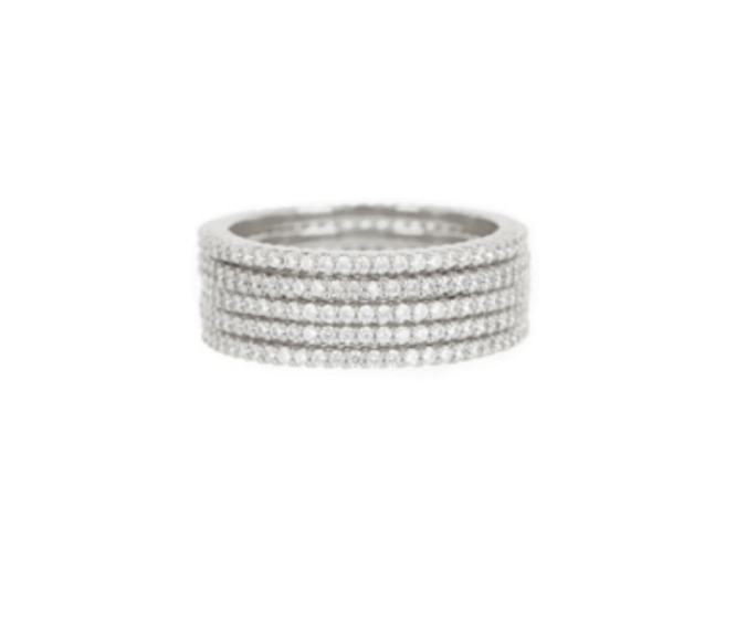 Classique Pave Bands Set - Millo Jewelry
