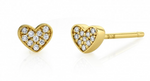 Load image into Gallery viewer, 14K GOLD DIAMOND MINI HEART EARRING Single - Millo Jewelry