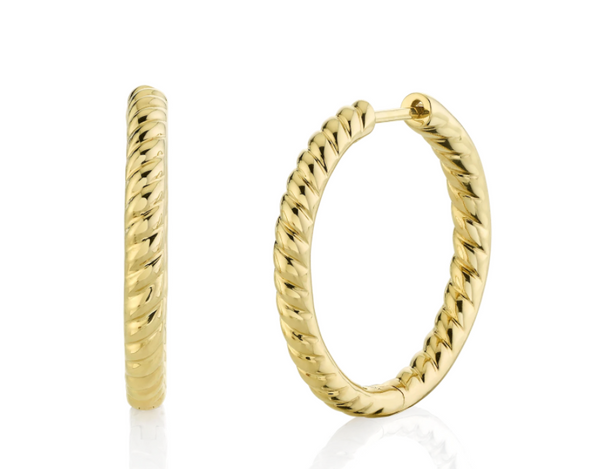 Zoe Braided Hoops - Millo Jewelry