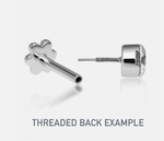 Load image into Gallery viewer, Heart Threaded Stud - Millo Jewelry
