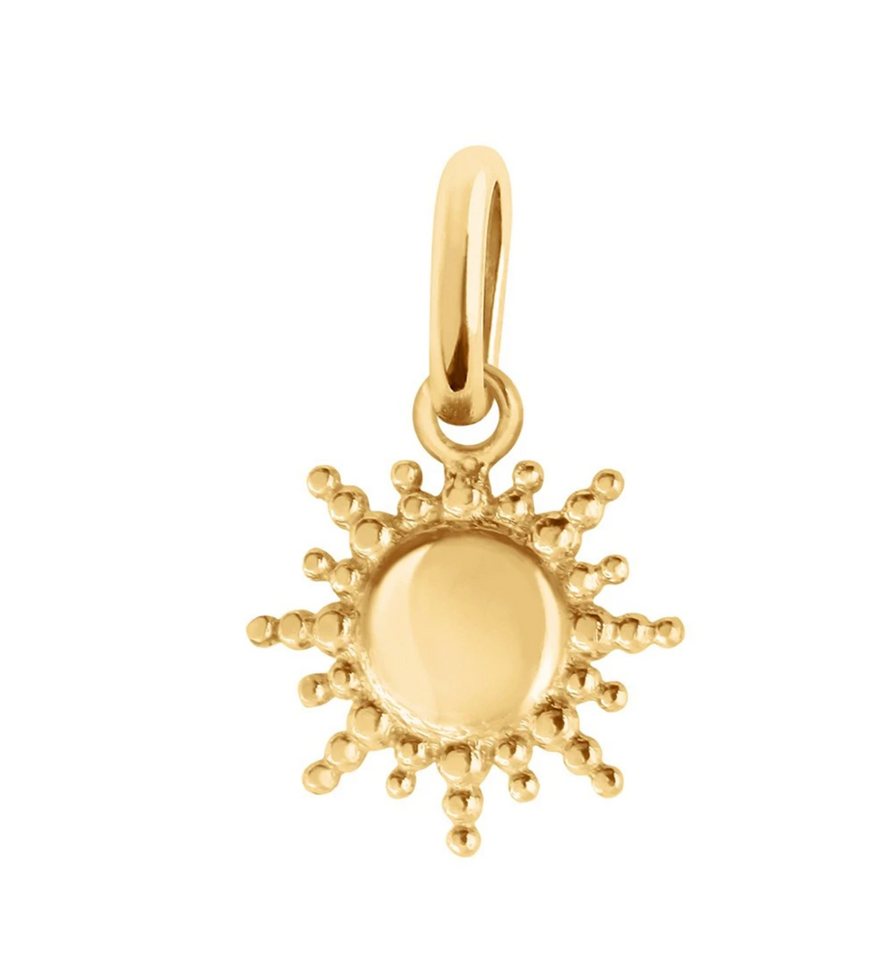 Sun Pendant - Yellow Gold - Millo Jewelry