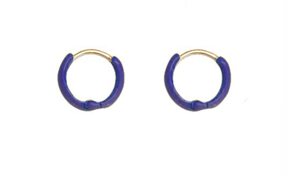 Unicorn Rainbow Enamel Huggies - Millo Jewelry
