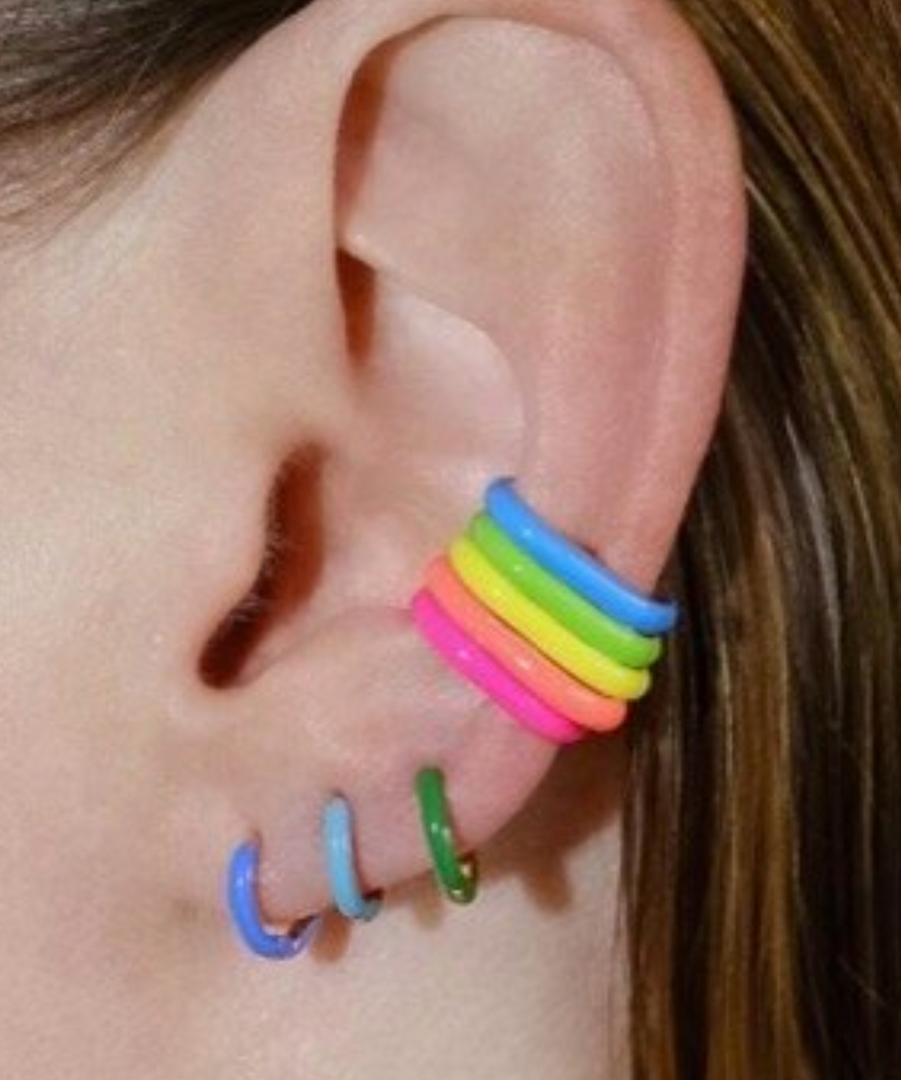 Neon Enamel Ear Cuff - Millo Jewelry