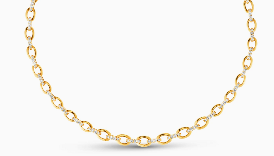 Graduated Oval Link Necklace - Millo Jewelry