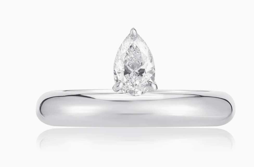 Floating Pear Shape Ring - Millo Jewelry