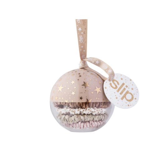 SLIP festive limited edition holiday baubles scrunchie - Millo Jewelry