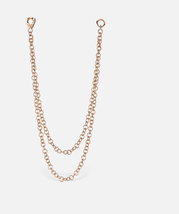 Long Double Chain Connecting Charm - Millo Jewelry