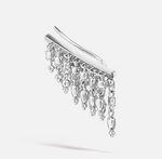 Load image into Gallery viewer, 18mm Curved Tassel Bar Ear Climber - Millo Jewelry
