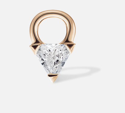 Diamond Triangle Charm - Millo Jewelry
