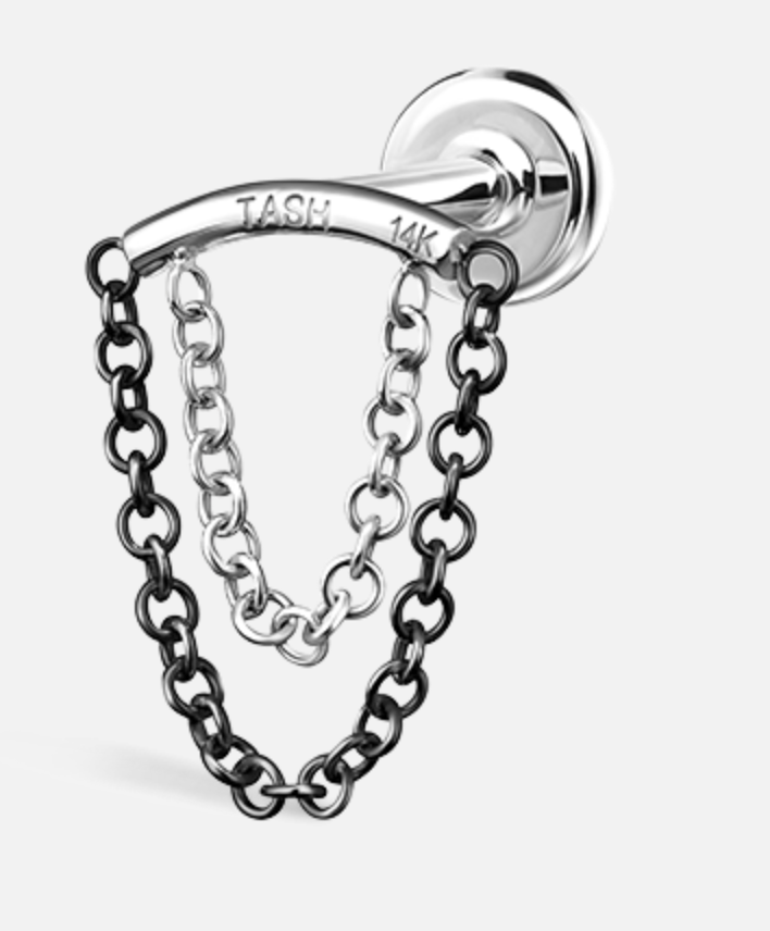 Double Drape Ear chain - Millo Jewelry