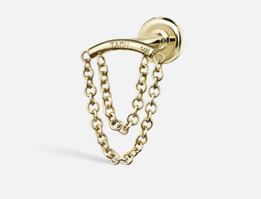 Double Drape Ear chain - Millo Jewelry