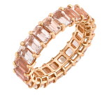 Load image into Gallery viewer, MORGANITE ETERNITY BAND - Millo Jewelry
