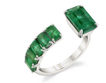 Load image into Gallery viewer, Floating Emerald Ring - Millo Jewelry
