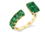 Load image into Gallery viewer, Floating Emerald Ring - Millo Jewelry