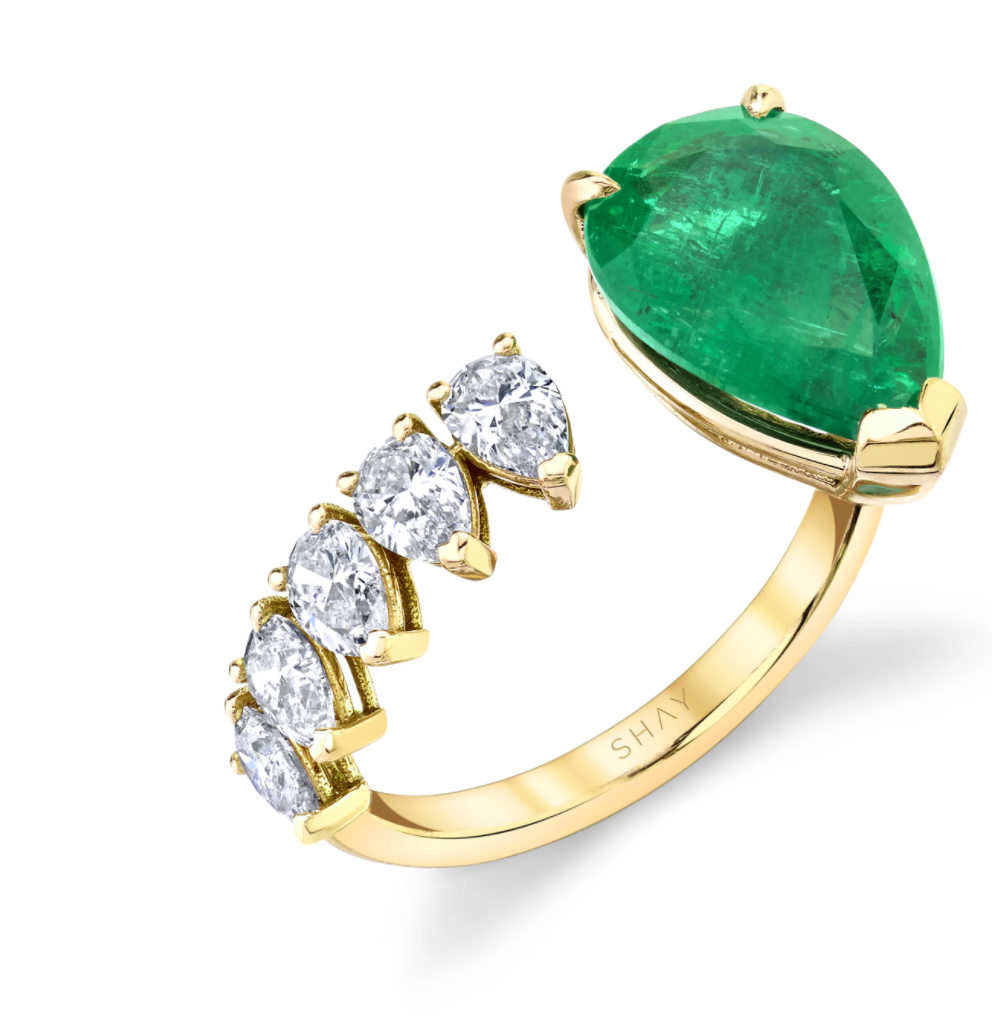 Emerald Teardrop Ring – Millo Jewelry