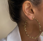 Load image into Gallery viewer, Stardust Statement Hoops - Millo Jewelry
