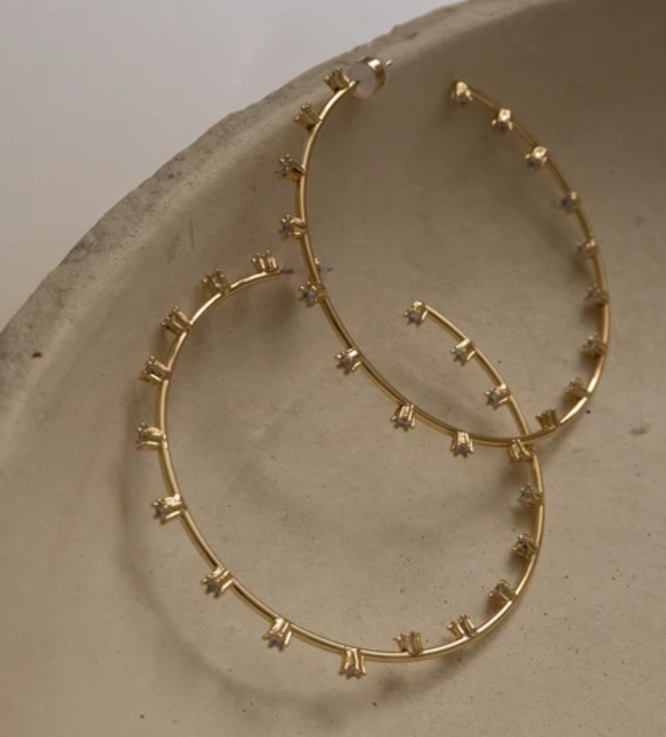 Stardust Statement Hoops - Millo Jewelry