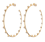 Load image into Gallery viewer, Stardust Statement Hoops - Millo Jewelry
