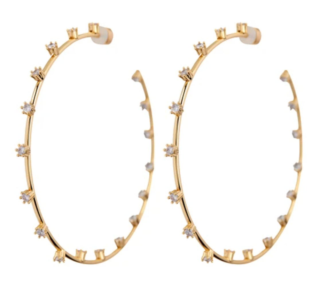 Stardust Statement Hoops - Millo Jewelry