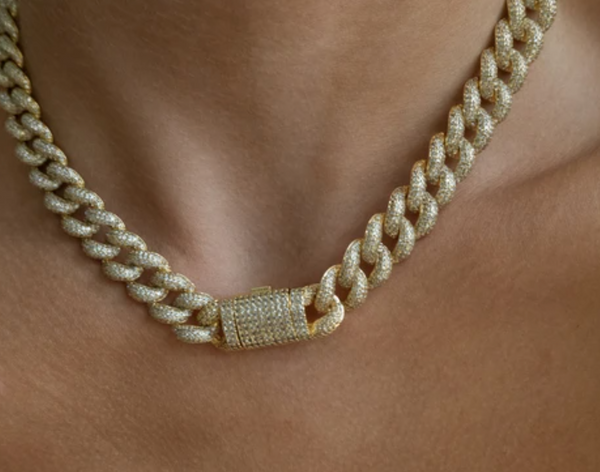PAVE CUBAN LINK NECKLACE - Millo Jewelry