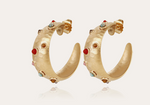 Load image into Gallery viewer, Leontia gold hoop  Earrings - Millo Jewelry
