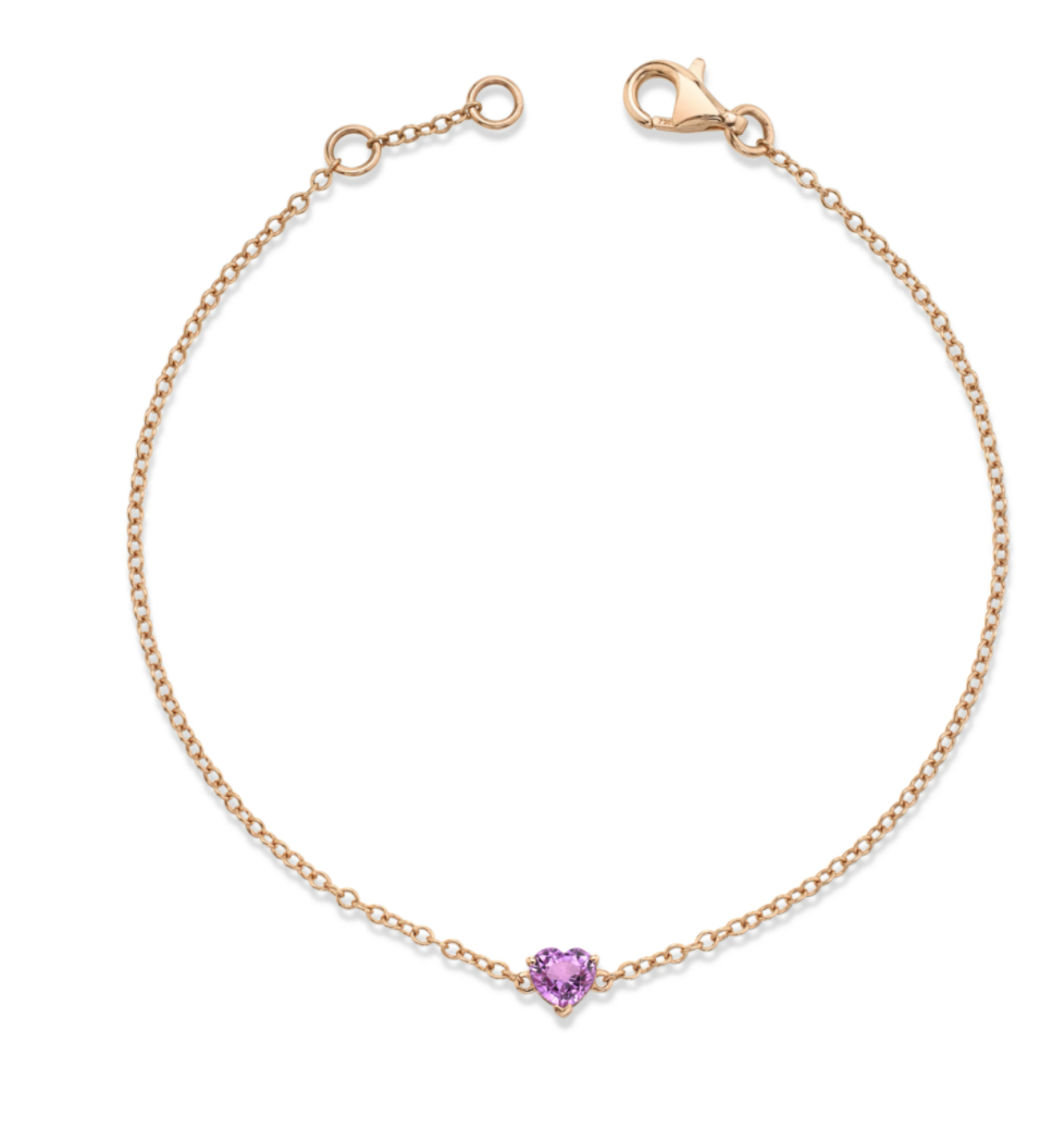Baby Sapphire Heart Bracelet - Millo Jewelry