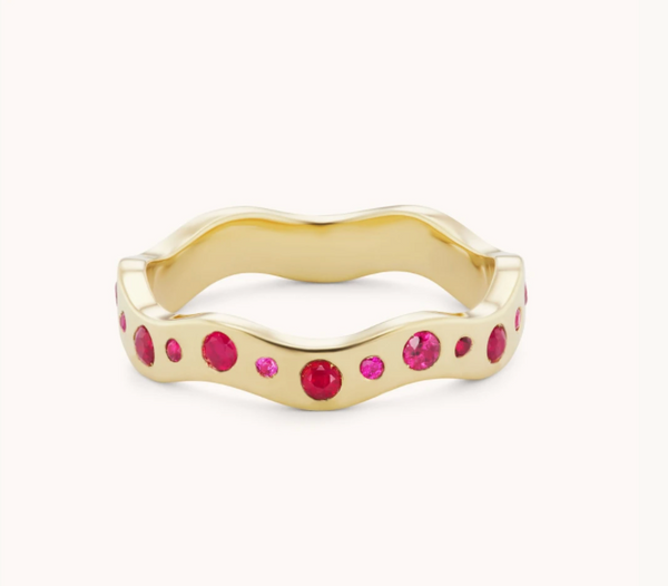 Ruby Wave Band III - Millo Jewelry