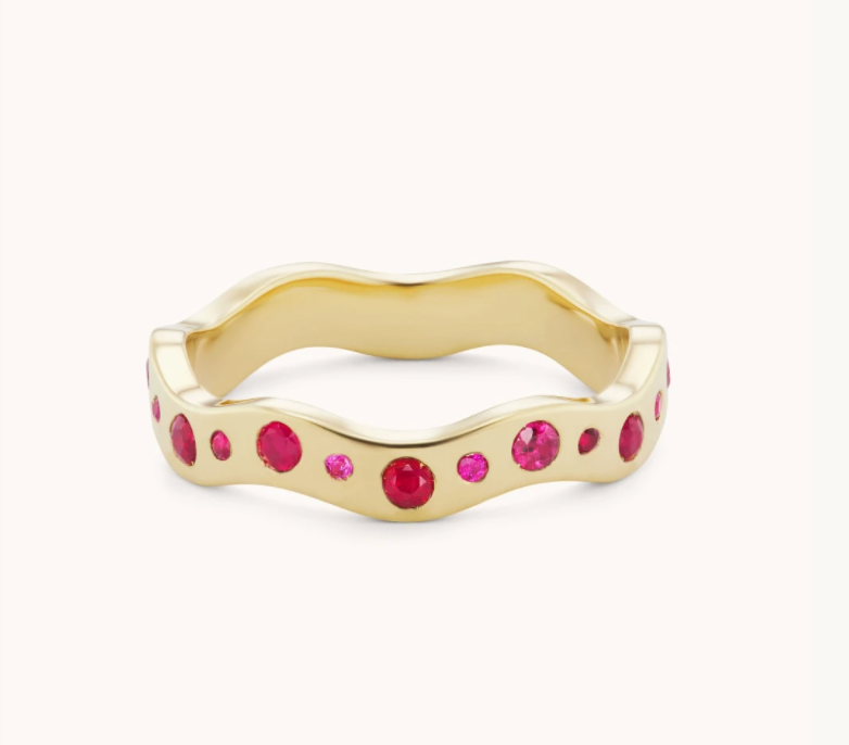 Ruby Wave Band III - Millo Jewelry