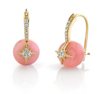 Load image into Gallery viewer, Pave Starburst Earrings- Pink Opal - Millo Jewelry
