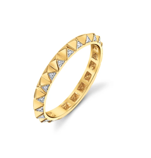 Mini. Pyramid Eternity Ring - Millo Jewelry