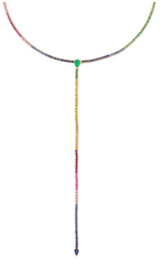 Load image into Gallery viewer, Rainbow Thread 1 in 1 Y Necklace - Millo Jewelry