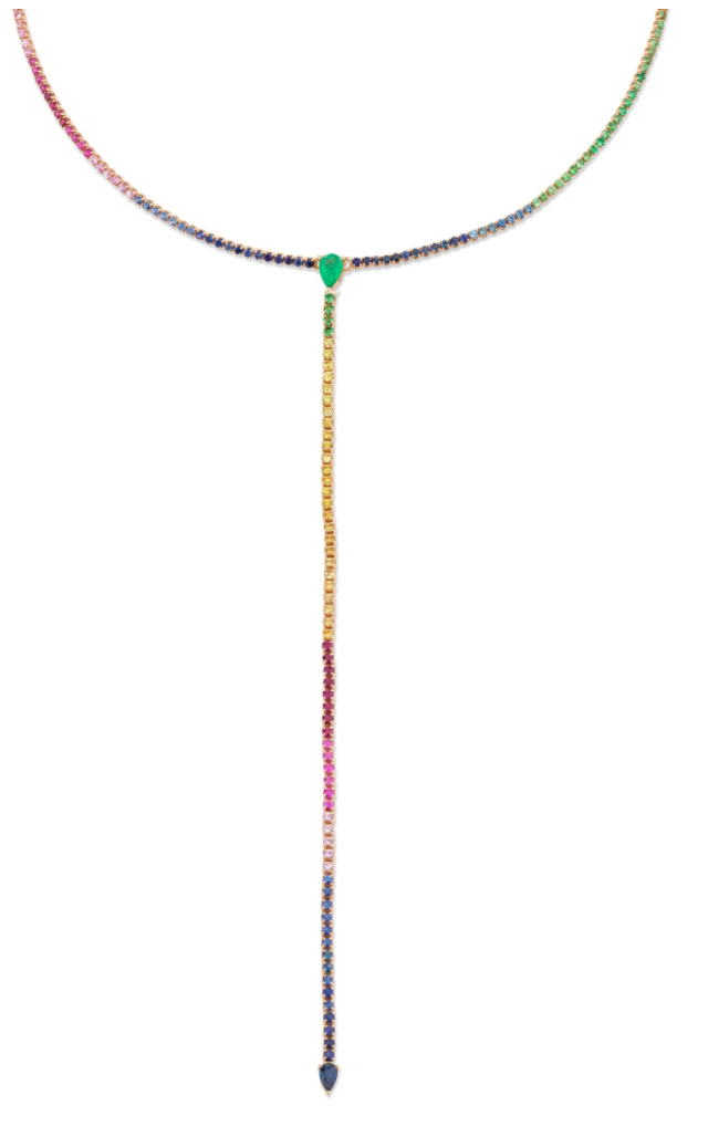 Rainbow Thread 1 in 1 Y Necklace - Millo Jewelry