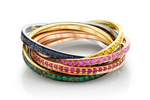 Load image into Gallery viewer, RAINBOW ROLLING ORBIT RING - Millo Jewelry

