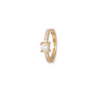 Load image into Gallery viewer, PRONG PAVE DIAMOND MINI HOOP - Millo Jewelry