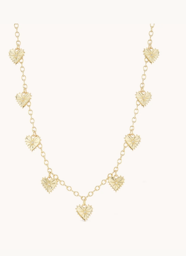 Multi Heart Necklace 17" - Millo Jewelry