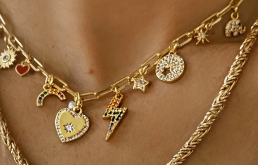 Bespoke link Chain Charm Necklace - Millo Jewelry