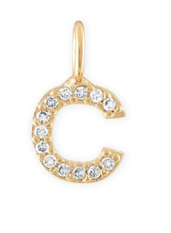 Crystal Letter Charm - Millo Jewelry