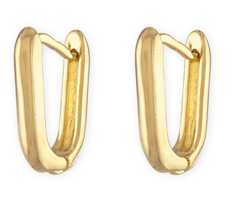 Link Gold Huggie Hoops - Millo Jewelry