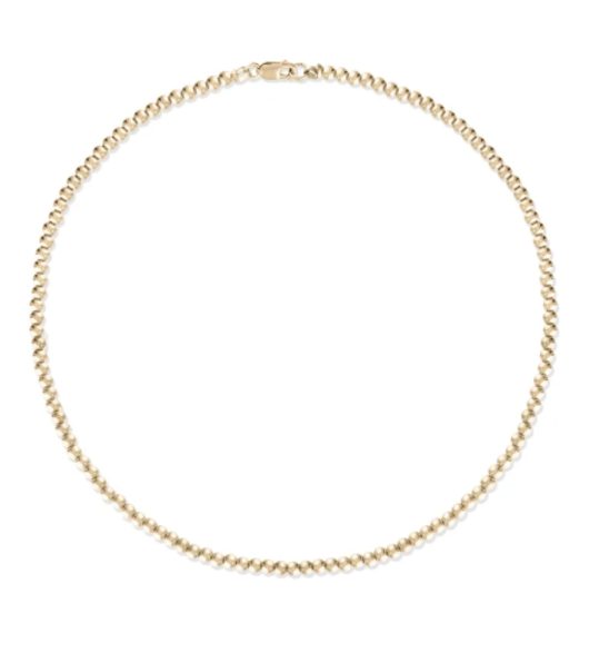 3MM Gold Ball Anklet - Millo Jewelry