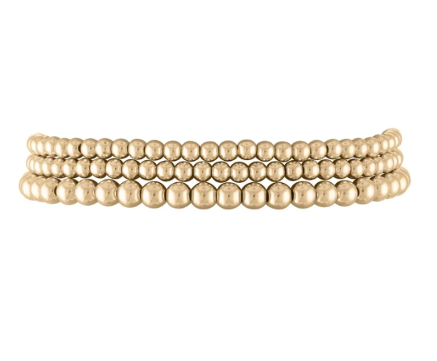 Three Gold Ball Bracelet - Millo Jewelry