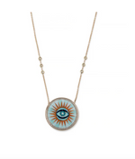 Load image into Gallery viewer, OPAL INLAY EYE BURST NECKLACE - Millo Jewelry