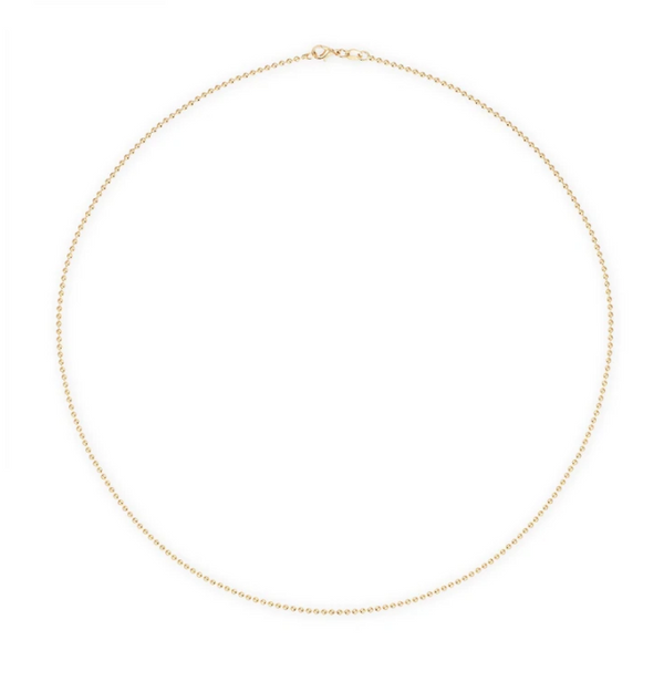 2MM Gold Ball Chain Necklace - Millo Jewelry