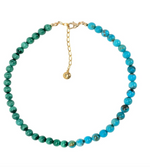 Load image into Gallery viewer, Turquoise + Malachite Collar Necklace - Millo Jewelry