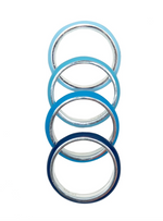 Load image into Gallery viewer, The Ombre Set of Four Thin Enamel Stacking Rings - Millo Jewelry
